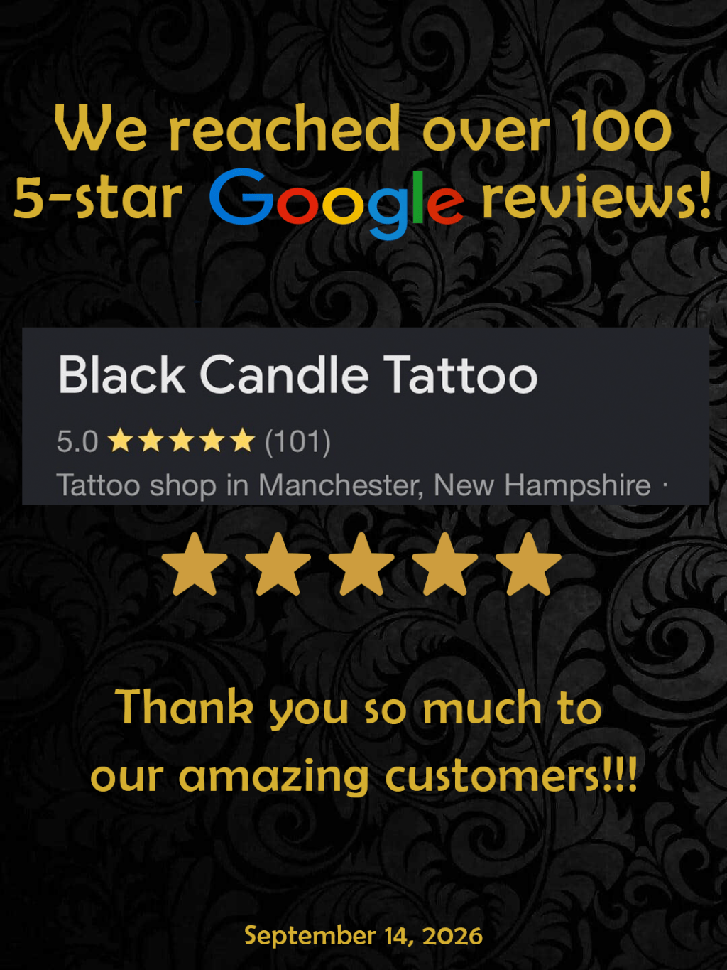 Over 100 5-star Google&nbsp;Reviews!